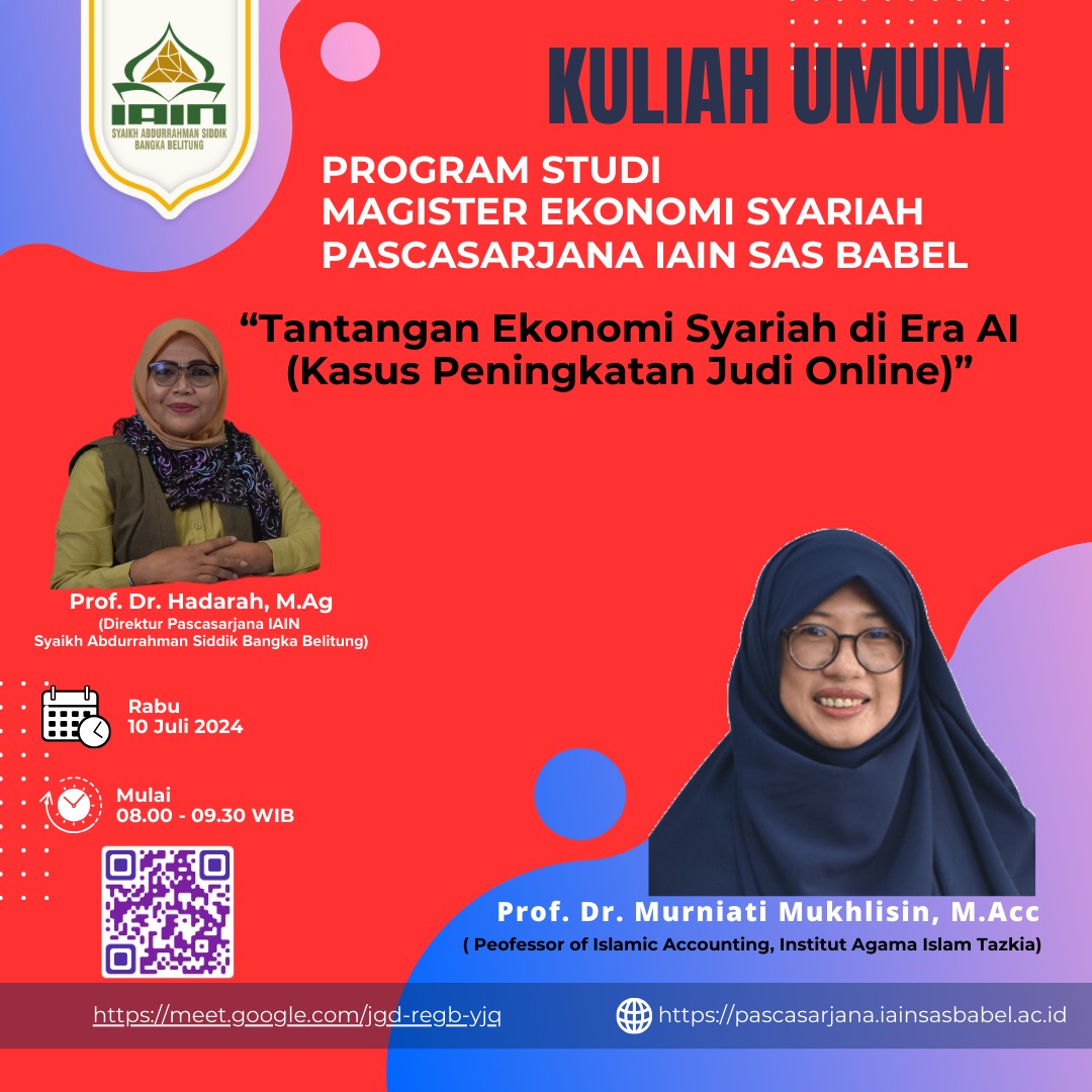 Kuliah Umum Prodi Magister Ekonomi Syariah