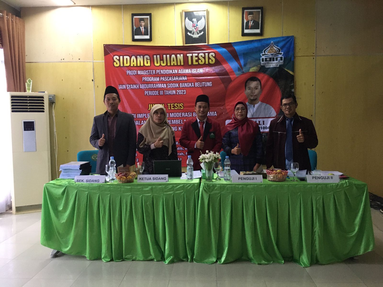 10 Mahasiswa Prodi Pendidikan Agama Islam Ikuti Ujian Tesis Periode III Tahun 2023