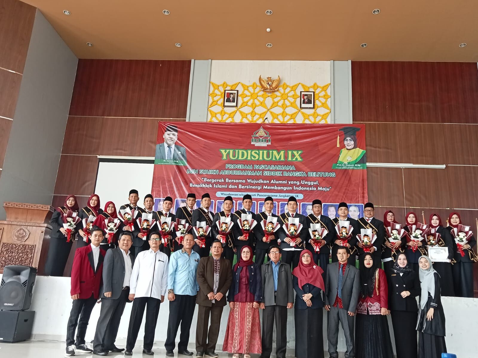 19 Lulusan Program Pascasarjana IAIN SAS Babel Ikuti Prosesi Yudisium ke-IX Tahun 2023