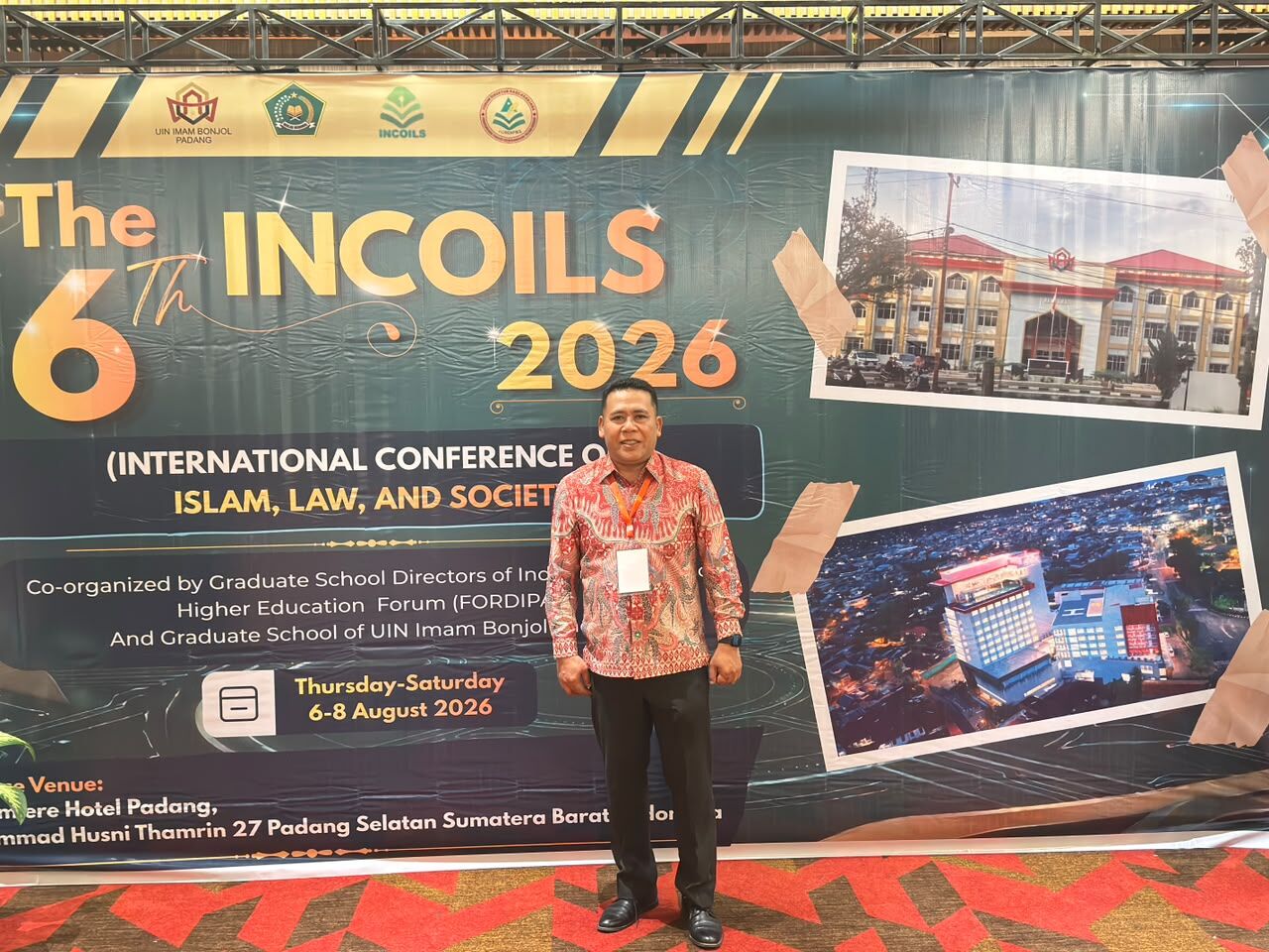 Direktur Pascasarjana IAIN SAS Babel Prof. Dr. Irawan, M.S.I Hadiri FORDIPAS dan The 6th INCOILS 2026 di Padang