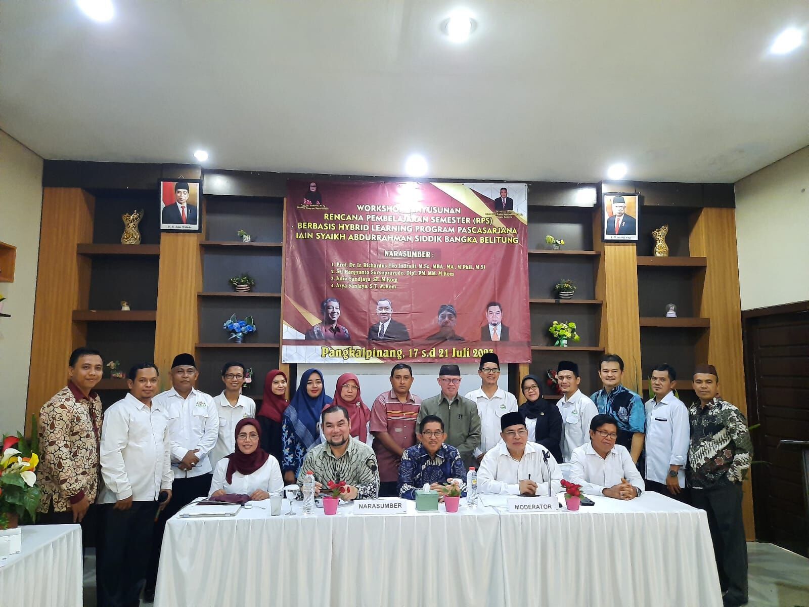 Dokumentasi Workshop Penyusunan RPS Berbasis Hybrid Learning Program Pascasarjana IAIN SAS Babel Tahun 2023