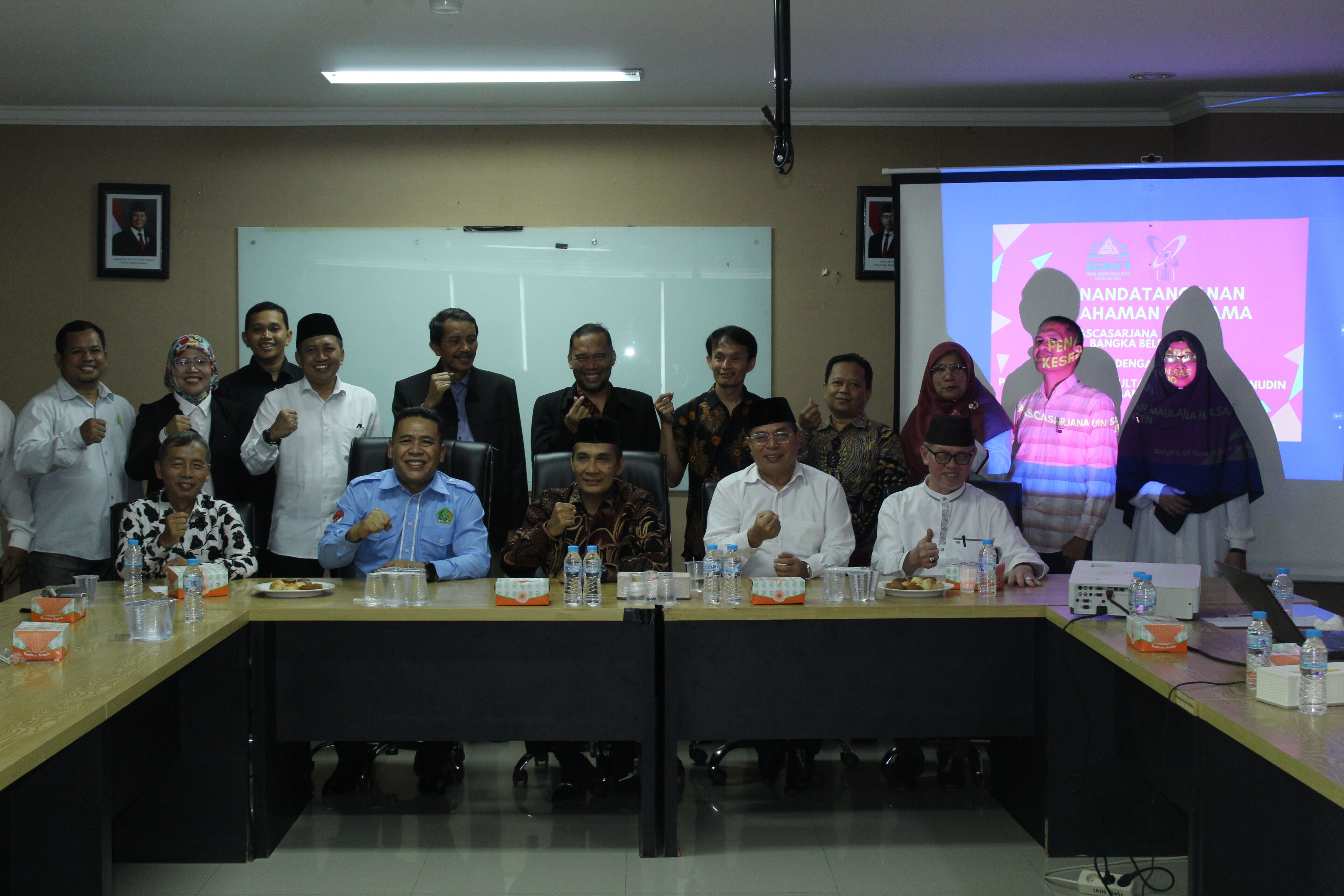Jalin Kerjasama, Pascasarjana IAIN SAS Babel dan Pascasarjana UIN SMH Banten Tandatangani MoA