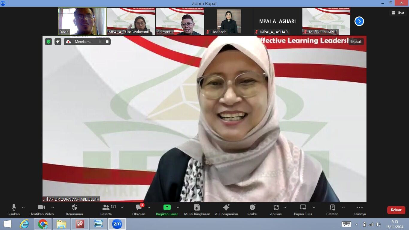 Magister Pendidikan Agama Islam Program Pascasarjana Laksanakan Webinar Internasional untuk Peningkatan Mutu Pembelajaran