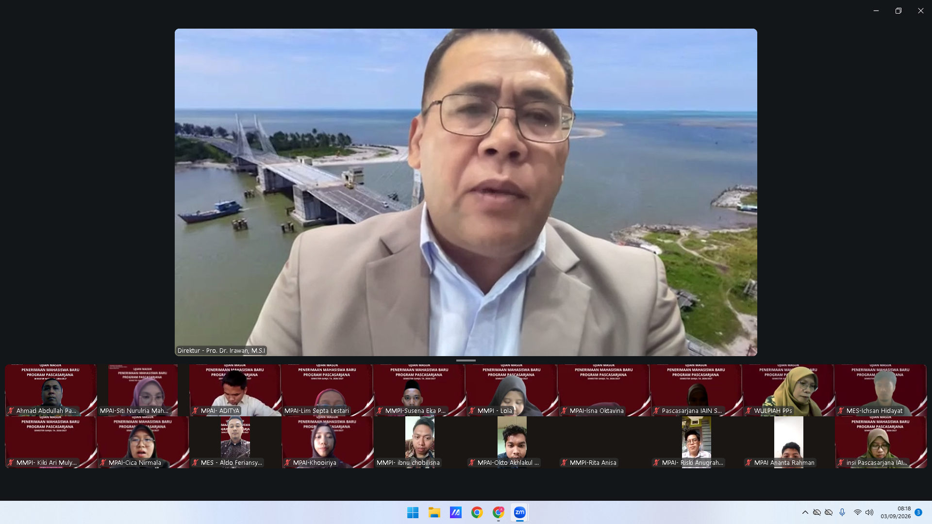 Pascasarjana IAIN SAS Babel Gelar Ujian Masuk Mahasiswa Baru Gelombang I Tahun Akademik 2026/2027