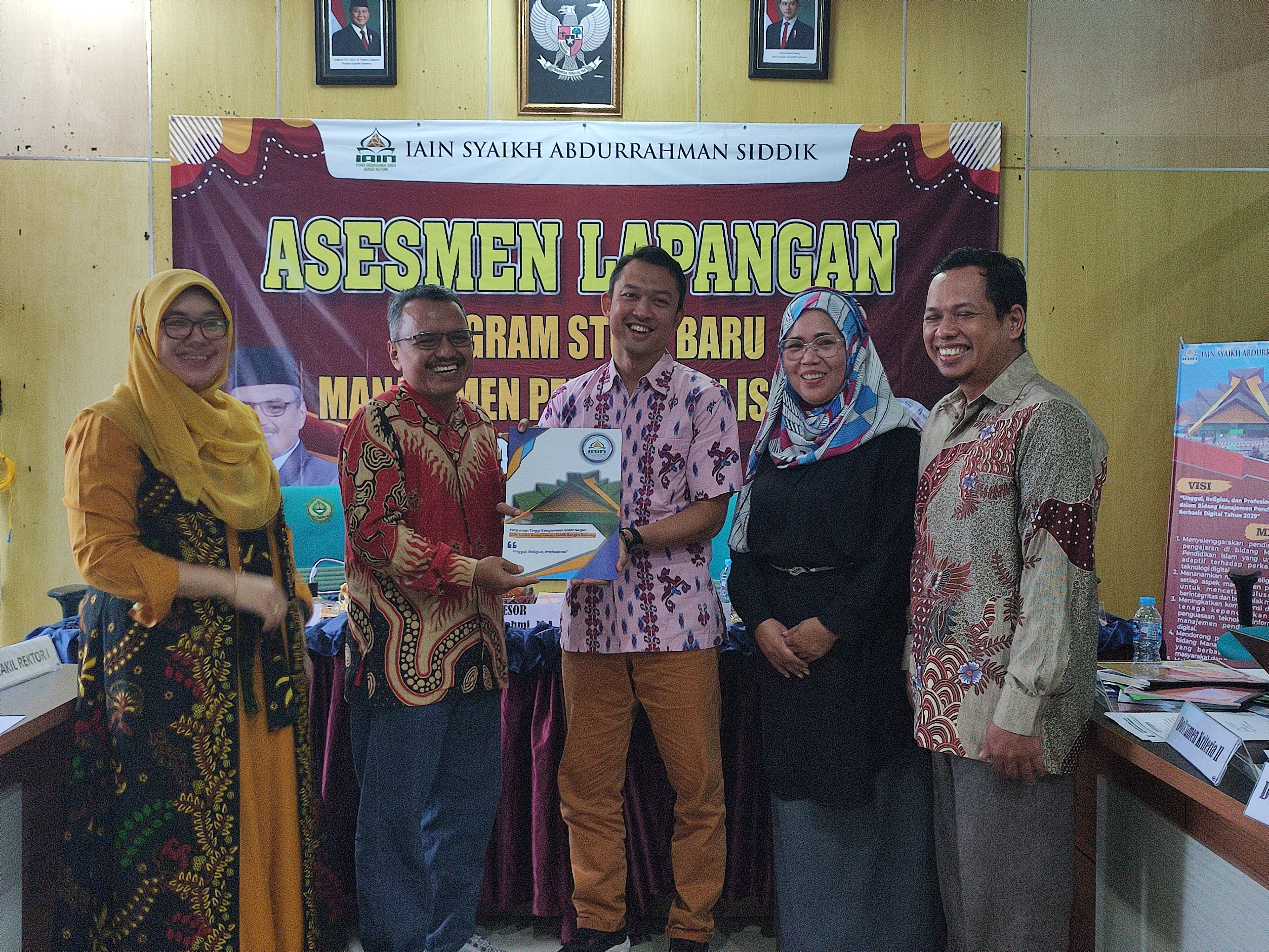 Pascasarjana IAIN SAS Bangka Belitung menjalani asesmen lapangan pembukaan Program Studi (Prodi) S2 Magister Manajemen Pendidikan Islam (MPI)