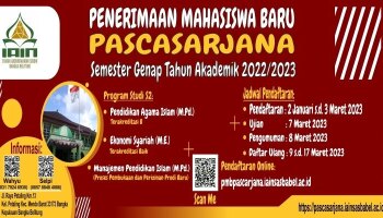 Brosur PMB Pascasarjana IAIN Syaikh Abdurrahman Siddik Bangka Belitung