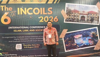 Direktur Pascasarjana IAIN SAS Babel Prof. Dr. Irawan, M.S.I Hadiri FORDIPAS dan The 6th INCOILS 2026 di Padang