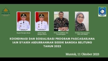 Dokumentasi Kegiatan Koordinasi Dan Sosialisasi Program Pascasarjana IAIN Syaikh Abdurrahman Siddik Bangka Belitung di Mentok  Bangka Barat