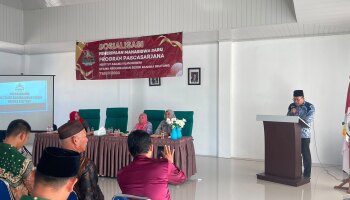 Dokumentasi sosialisasi PMB Program Pascasarjana Ke Kemenag dan Dinas Pendidikan Bangka Tengah