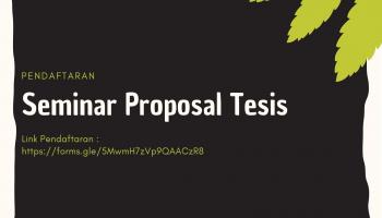 Link Pendaftaran Ujian Seminar Proposal Tesis  Prodi MPAI Program Pascasarjana