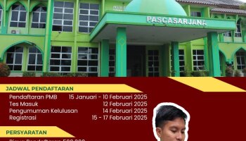 Penerimaan Mahasiswa Baru Semester Genap TA. 2024/2025 Program Pascasarjana