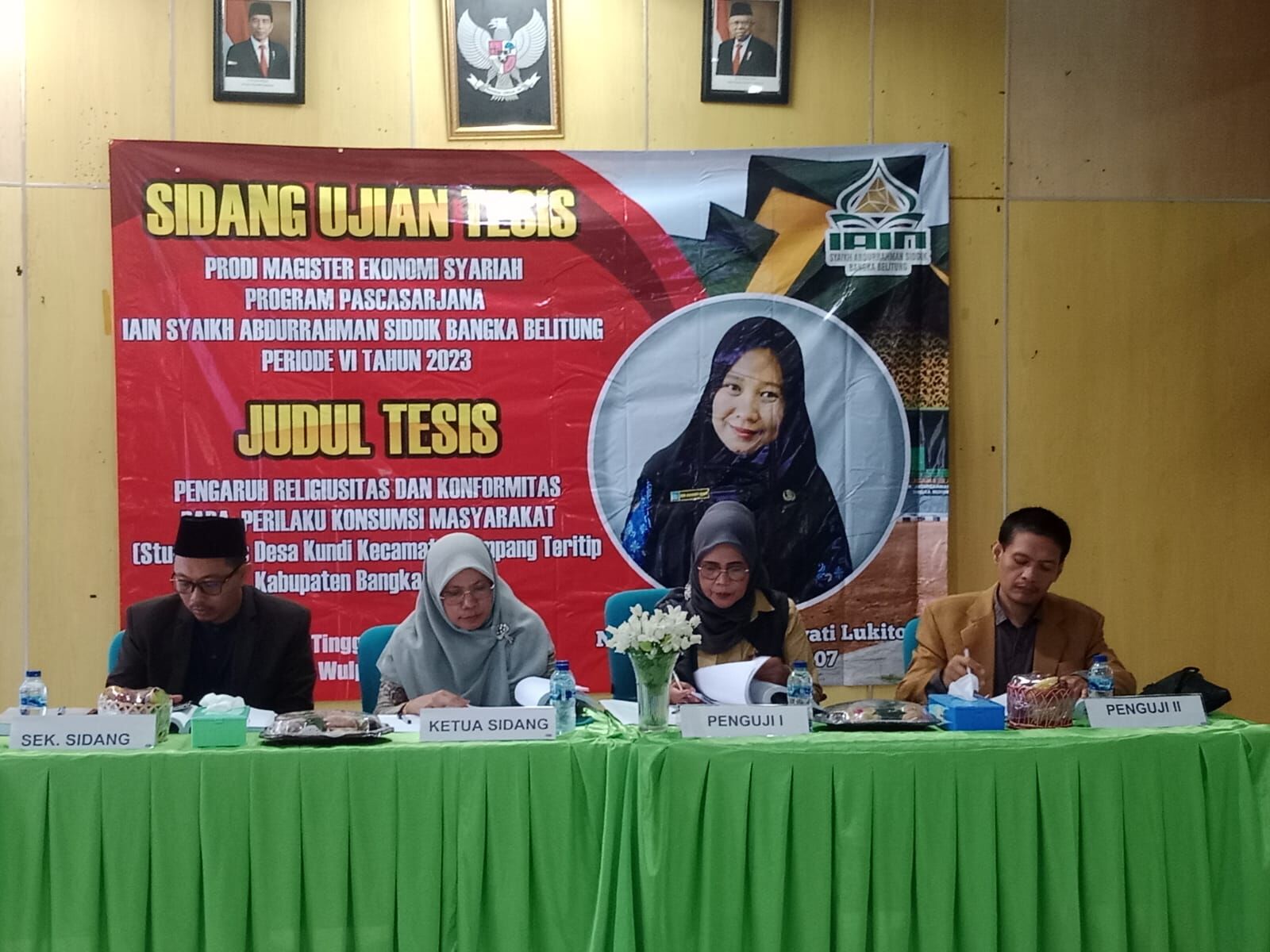 Ujian Tesis Periode VI Prodi Magister Ekonomi Syariah Program Pascasarjana Tahun 2023