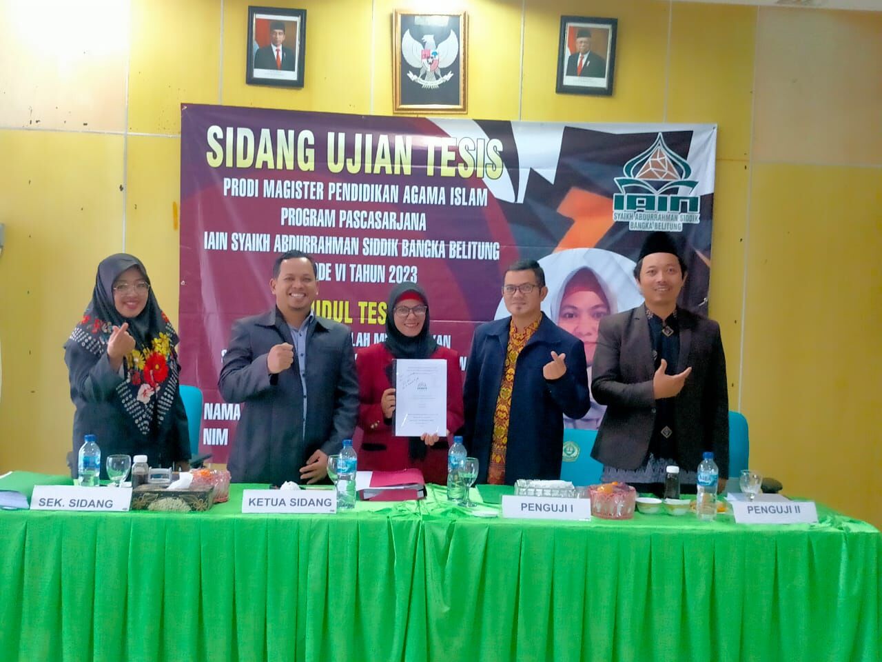 Ujian Tesis Periode VI Prodi Magister Pendidikan Agama Islam Program Pascasarjana Tahun 2023