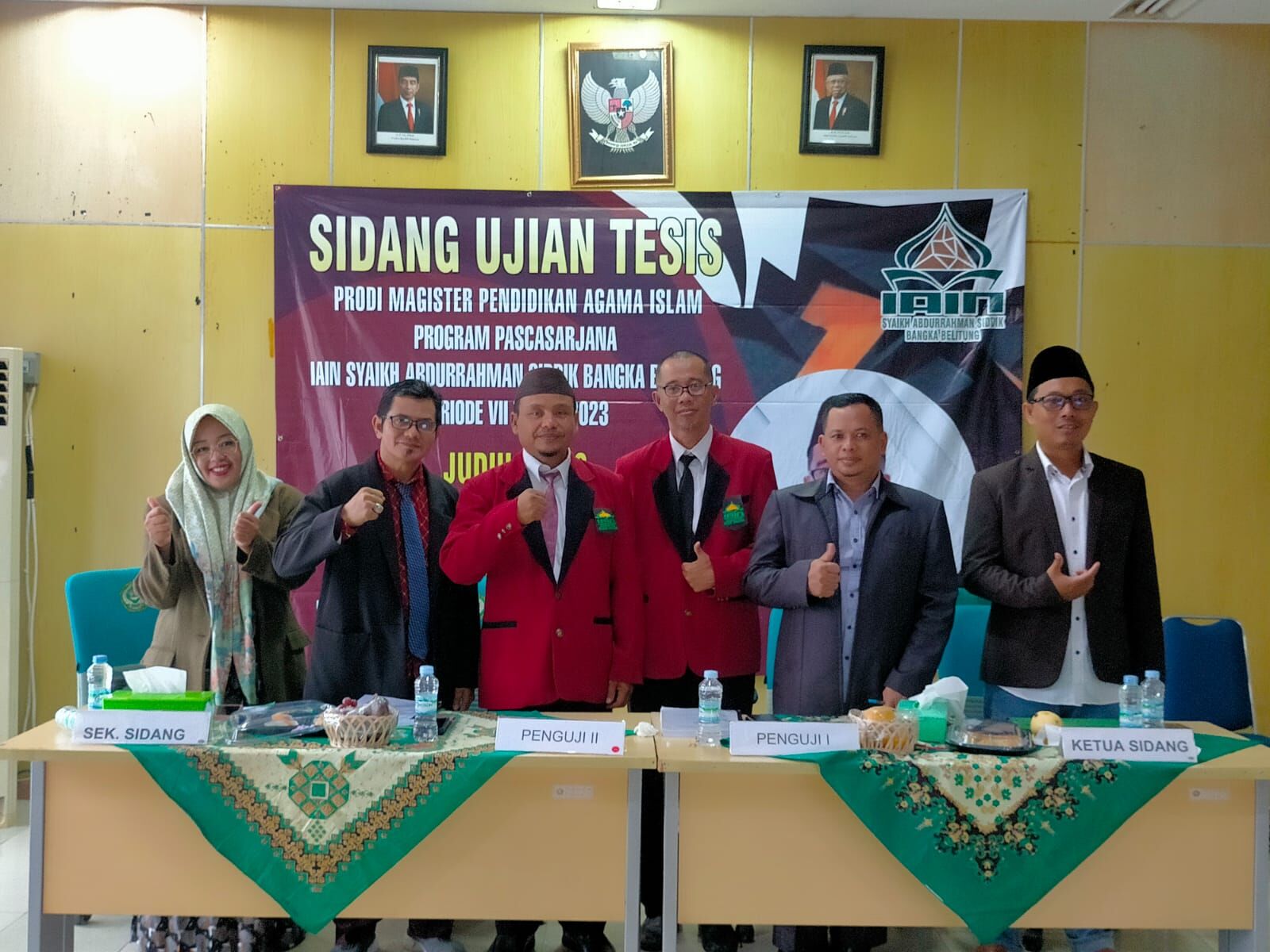 Ujian Tesis Periode VII Prodi Magister Pendidikan Agama Islam Program Pascasarjana Tahun 2023