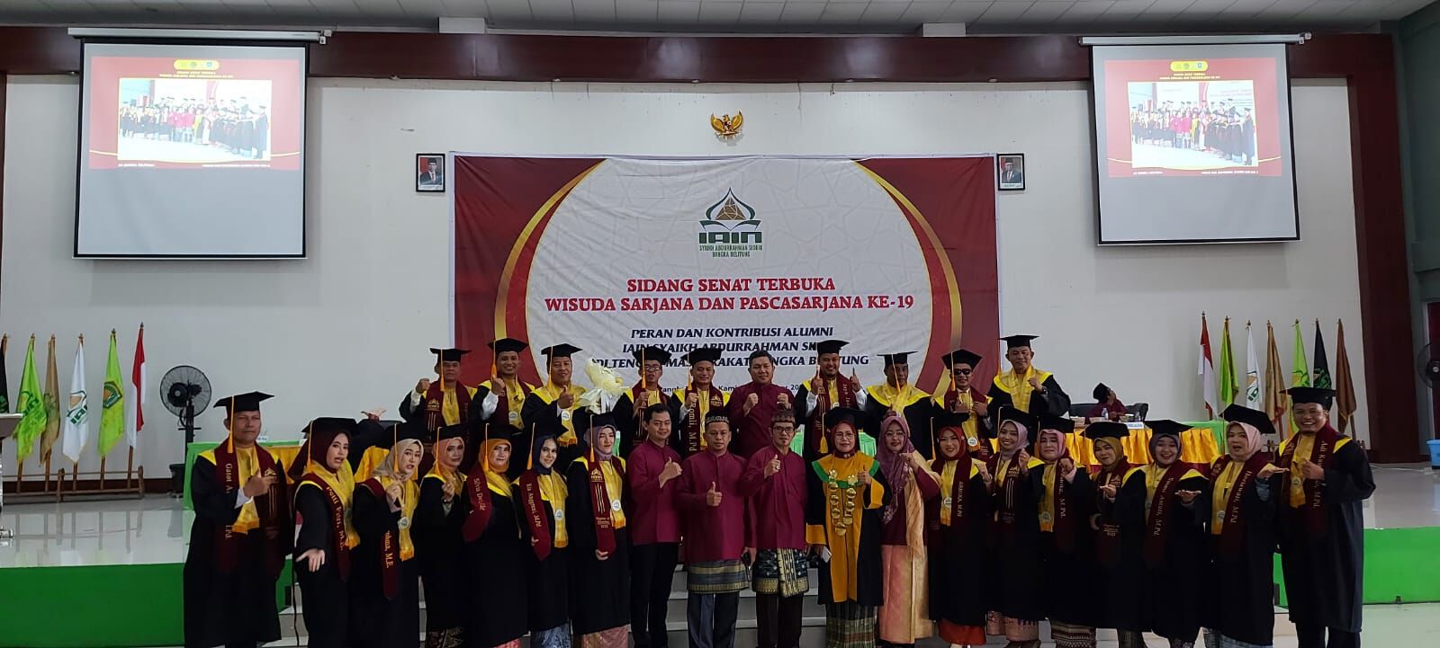 Wisuda Ke-19 IAIN SAS Bangka Belitung, Program Pascasarjana Cetak 23 Lulusan Magister