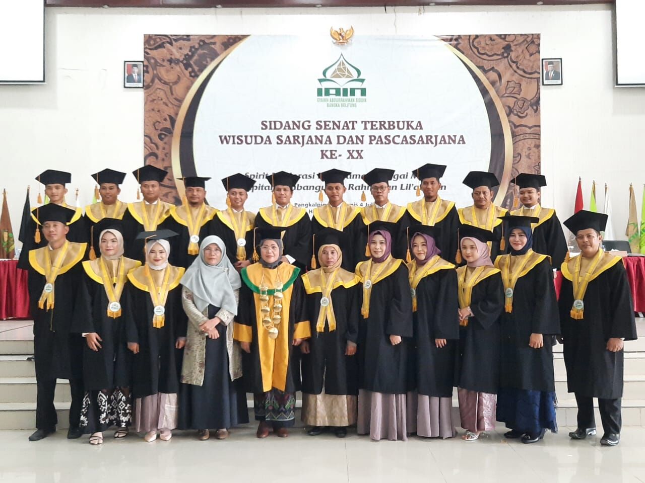 Wisuda Ke-20 IAIN SAS Bangka Belitung, Program Pascasarjana Cetak 23 Lulusan Magister
