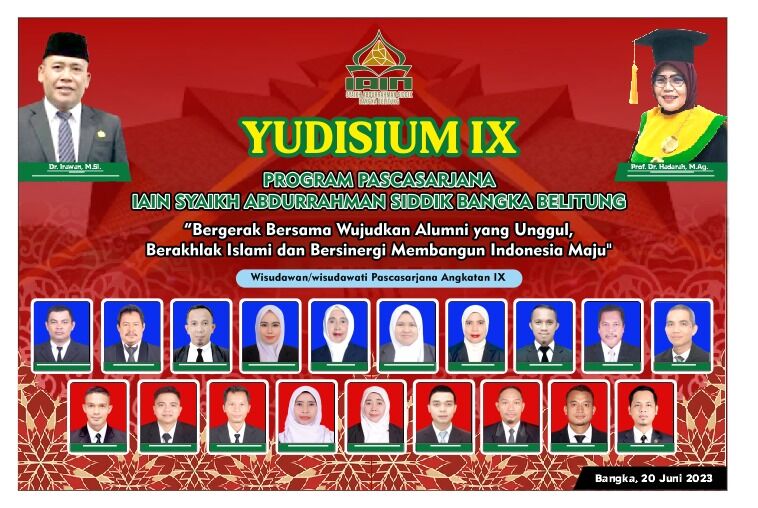 Yudisium ke-IX Program Pascasarjana Tahun 2023