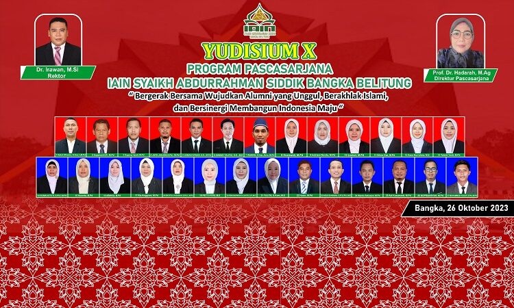 Yudisium ke-X Program Pascasarjana IAIN SAS Bangka Belitung